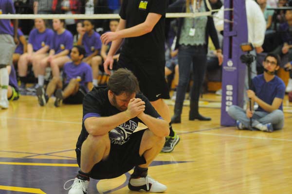 Faculty Takes On Students in Volleyball Game