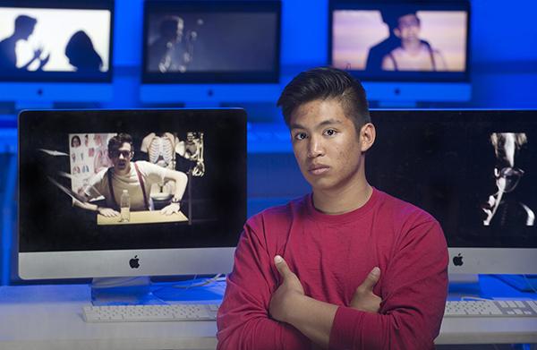 After approaching former American Idol finalist, Trevor Douglas, Poom Wattanapan and a group of seniors from the communications magnet produced and filmed an original music video.
Photo by Sarah Allen