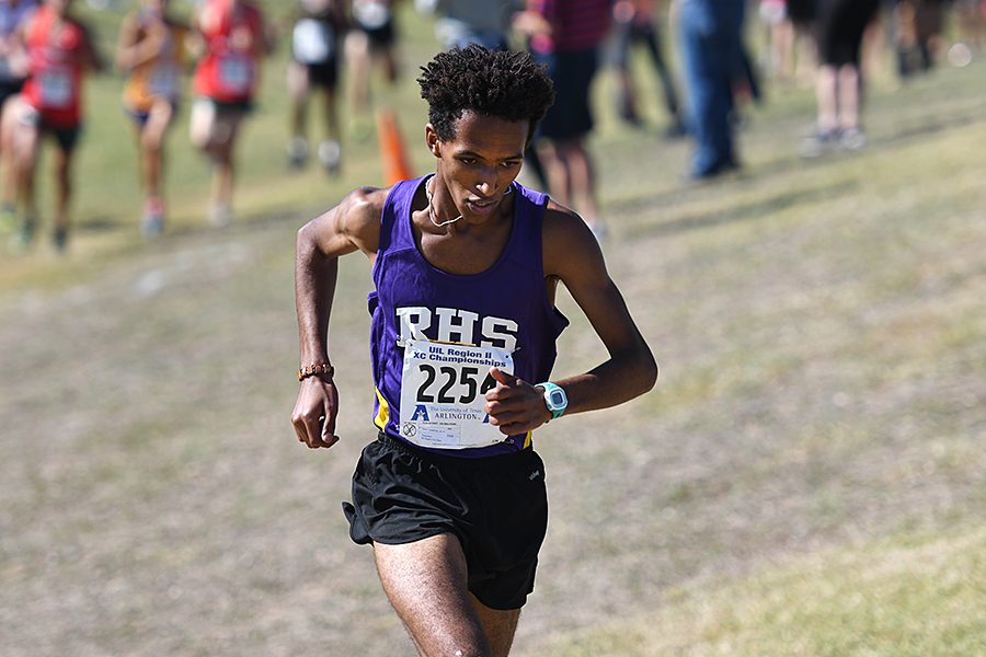 With a time of 16:08, junior Henos Andebrhan advanced to the state competition. For Richardson, this hasnt happened in over 30 years. Photo by Chad Byrd