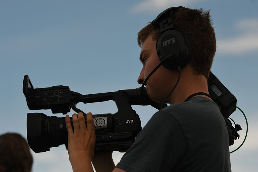 For the first time, the communications magnet multi-cam switch live streamed the homecoming parade, switching between 3 different cameras spread across Belt Line Rd held by the communications magnet students.
"I was a bit nervous, but I'm sort of used to it now," said junior Jake Venton . "We do Eagle Eye, so we do that every twice a week and that's live, and you're still nervous there. But we've practiced long enough."