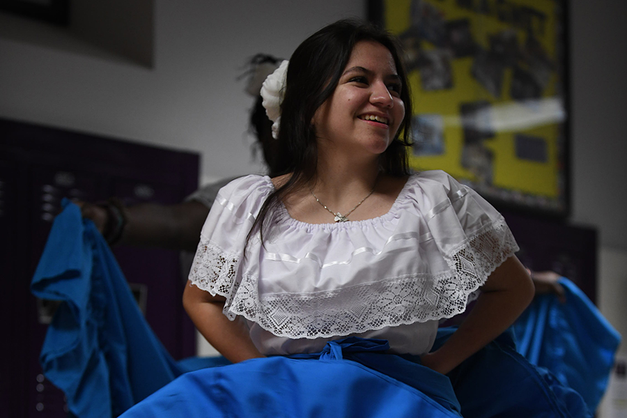 As she learned more dance moves and choreographs, she started to perform with her folklorico dance team in different places.

"I love how much fun I have with my friends," Castillo said. "Performing is also just so thrilling and adds on the enjoyment we all collectively share."