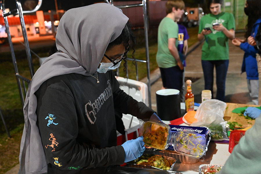 The night before the competition, the Comp Sci team held a mini cookout with students such as Ludan Alsoudani helping out to prepare for the feast. 
"Just being out after dark with my friends and eating the food we prepared together felt amazing," Alsoudani said.